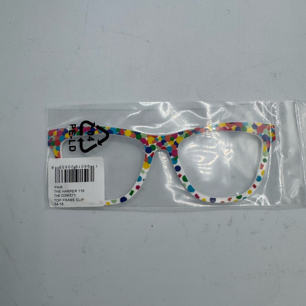 Pair Eyewear The Harper The Confetti Multicolor Eyeglass Top Toppers